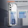 For Samsung Galaxy S23+ Case Reinforced Corners TPU + Acrylic Phone Cover with Kickstand Card Holder