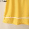 VONDA Summer Outfits Women Sets Sleeveless Tank Tops and Shorts Suits