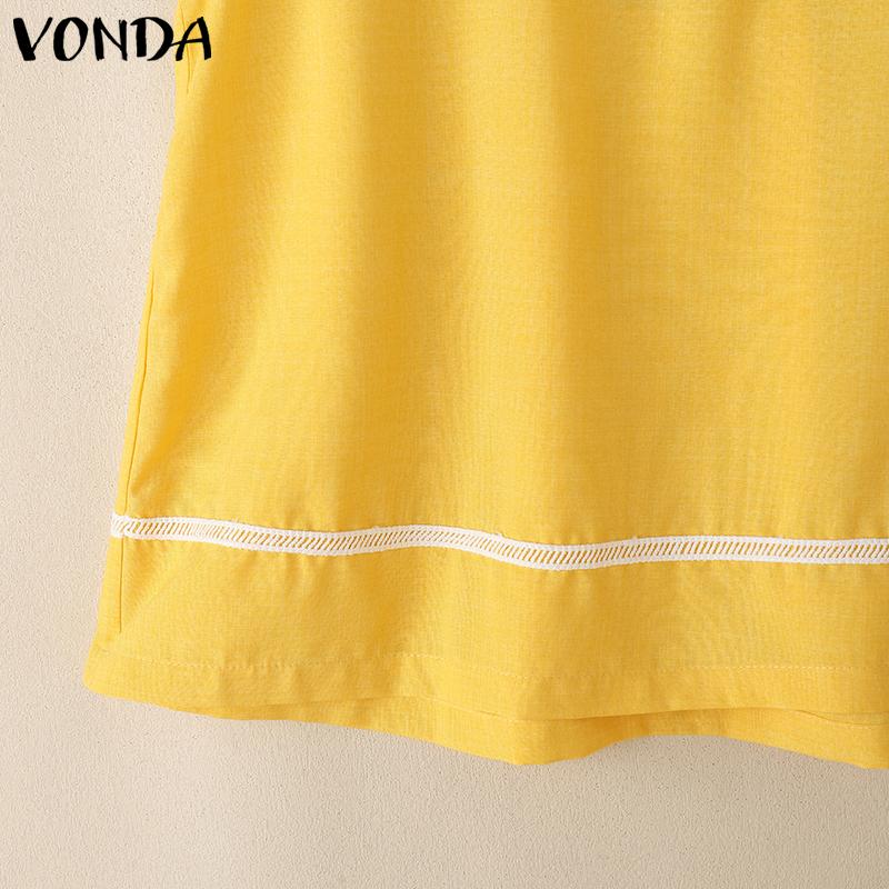 VONDA Summer Outfits Women Sets Sleeveless Tank Tops and Shorts Suits