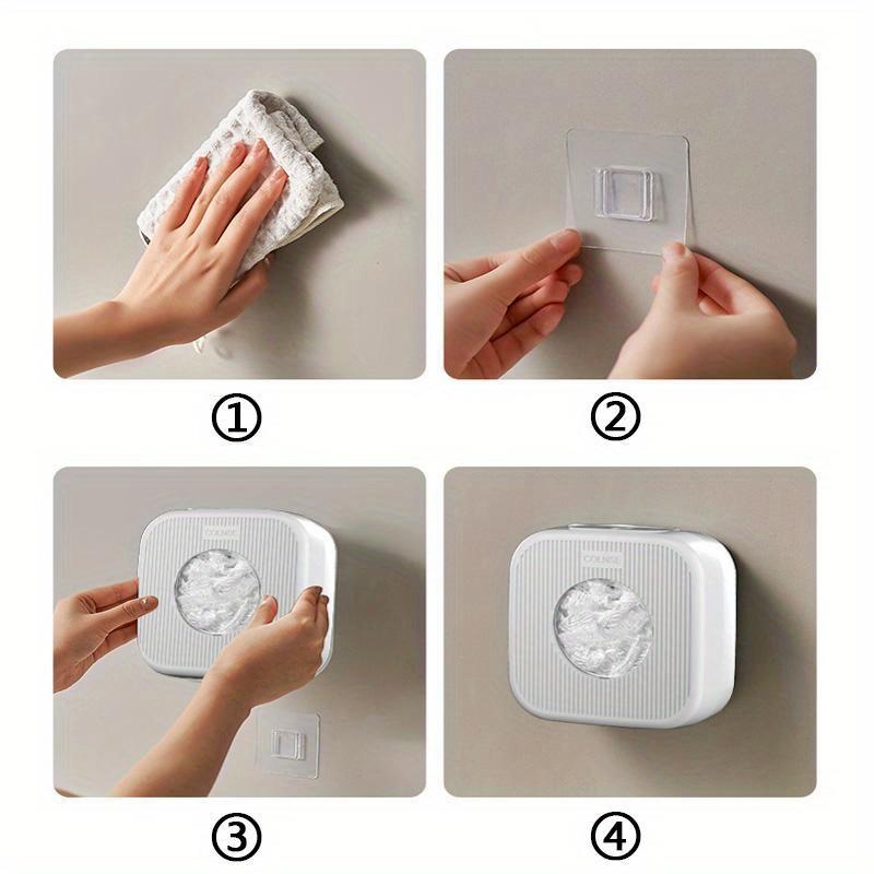 Wrap Storage Box Cling Film Organization Wall Mounted Dustproof BoxFood Cover Plastic Wrap Rack Home Kitchen Storage