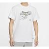 Nike Graffiti Printing Skateboard Short Sleeve White Men's CU0287-100