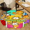Garfield Pattern Round Rug, Indoor/Outdoor Mat, for Picnic, Gameroom, Bedroom, Office, Living Room, Home Decor Carpet, Birthday Gift