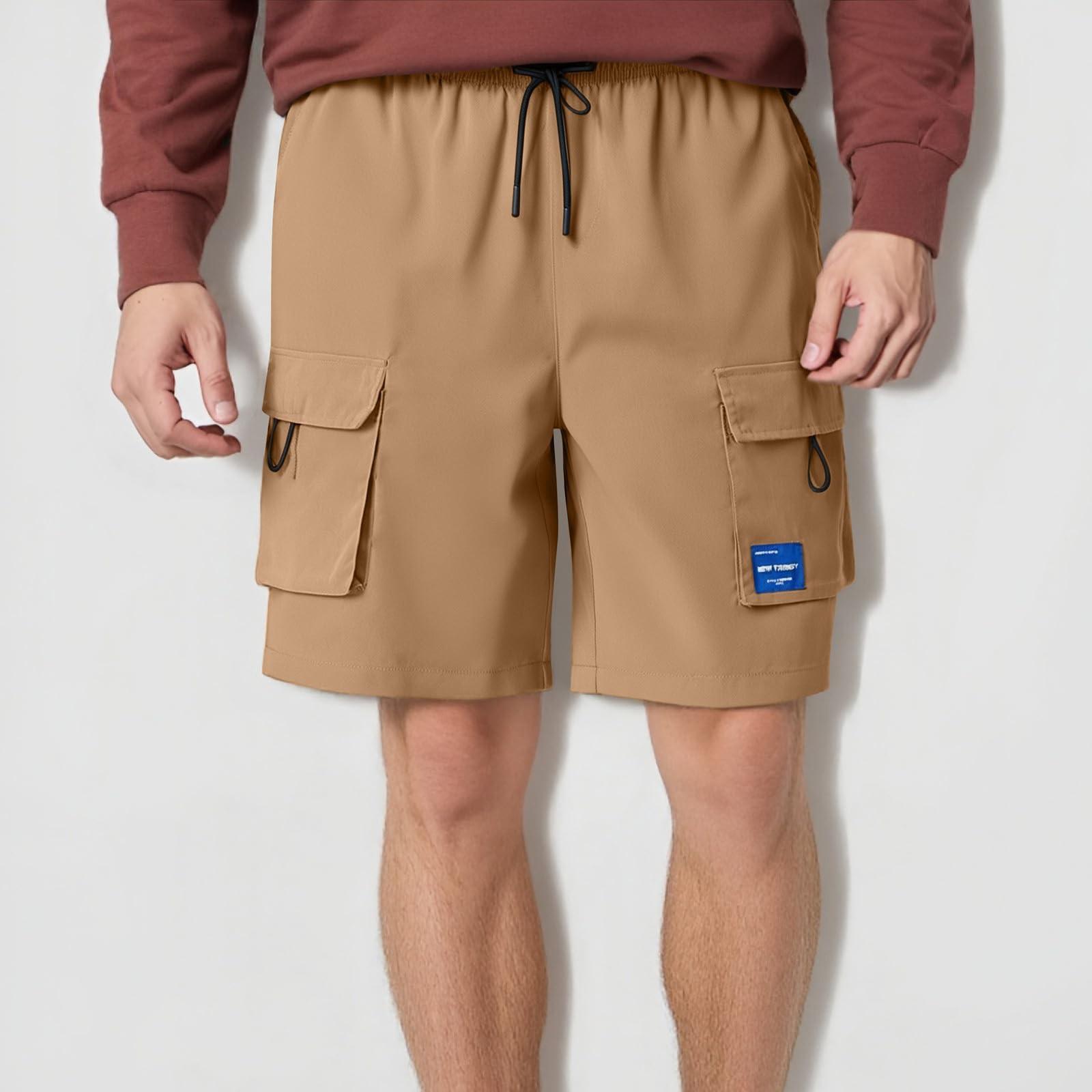 

Мужские спортивные штаны со шнуровкой, мужские шорты-карго, повседневные брюки XL хаки