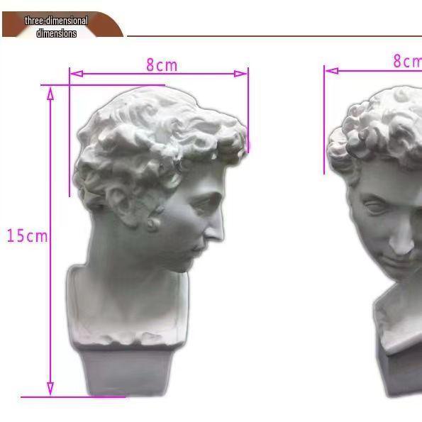 Resin Mini Plaster Figure: Character Model for Art Teaching and Painting Sketches.