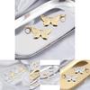 Elegant Alloy Butterfly Earrings For Women Trendy Summer Animal Ear Clips