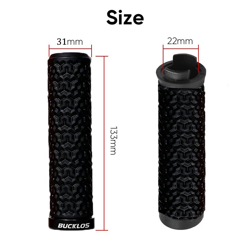BUCKLOS Mountain Bike Grips Rubber Non-slip Bicycle Handlebar Grips MTB Cuffs Waterproof Durable Bike Grip Bicycle Accessories 5