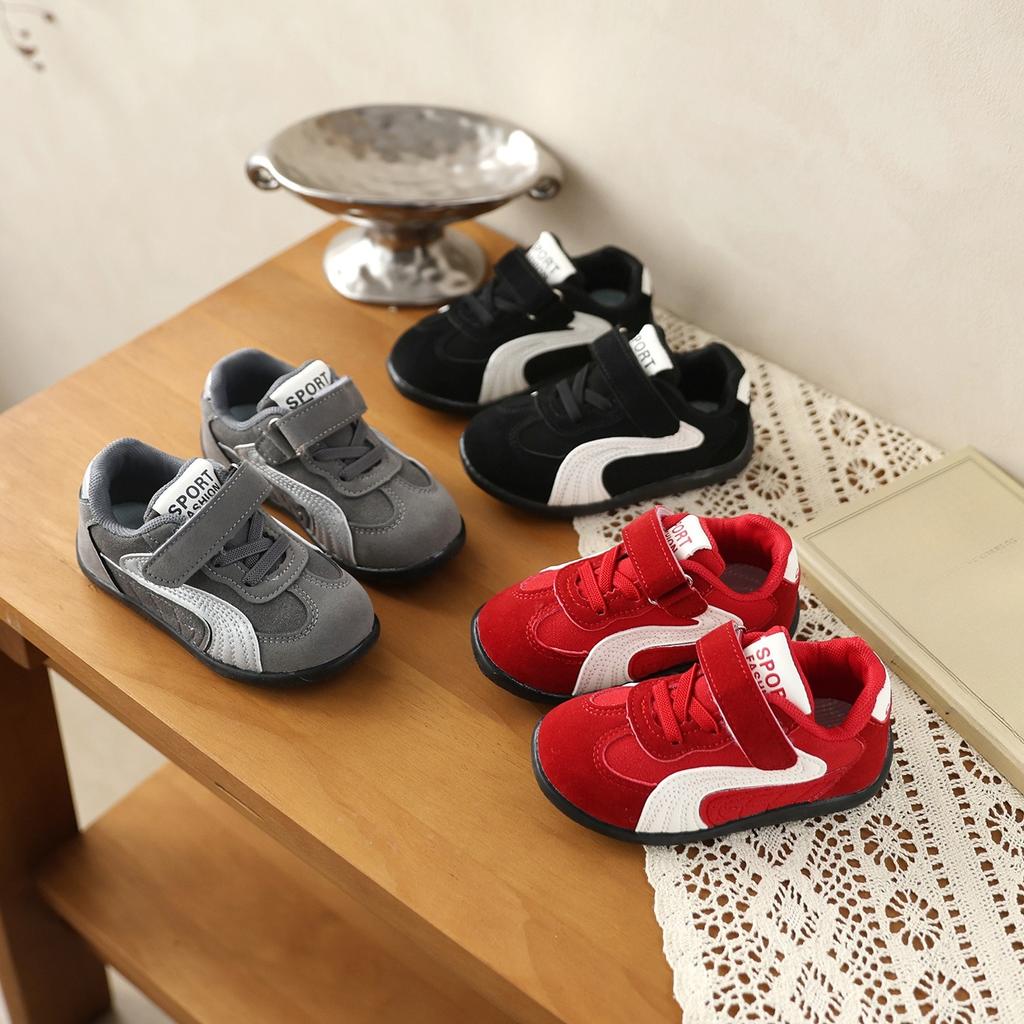 Children's Sports Shoes - Boys' Velcro Casual Shoes with Anti-slip Feature - New Style Girls' Shoes