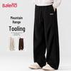 Baleno Men's Chenille Loose Straight Leg Casual Pants