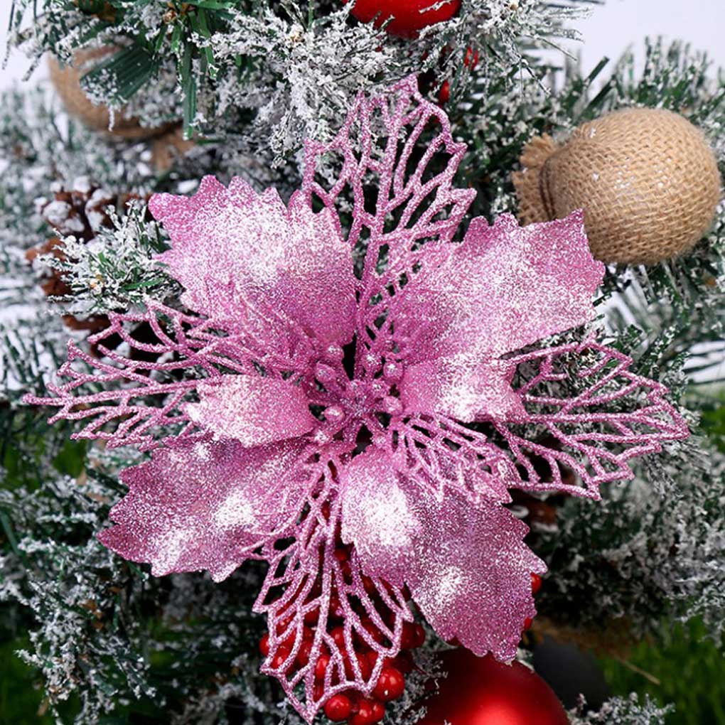 Flori artificiale de Crăciun pandantive rafinate frumoase și atractive decorațiuni de uz casnic de Crăciun decor dulce cadou de vacanță consumabile