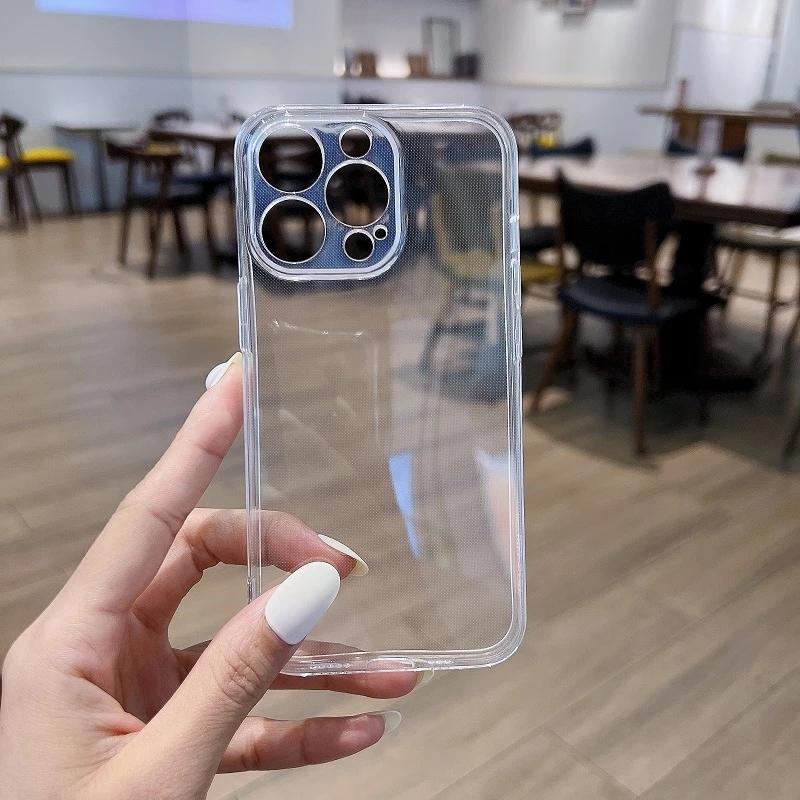 Case for Infinix Note 12 11 10 Pro Ultra Thin Clear Soft TPU Shockproof Bumper Lens Protection Back Cover for InfinixHot 12 12i 11 10 Play Phone Cases