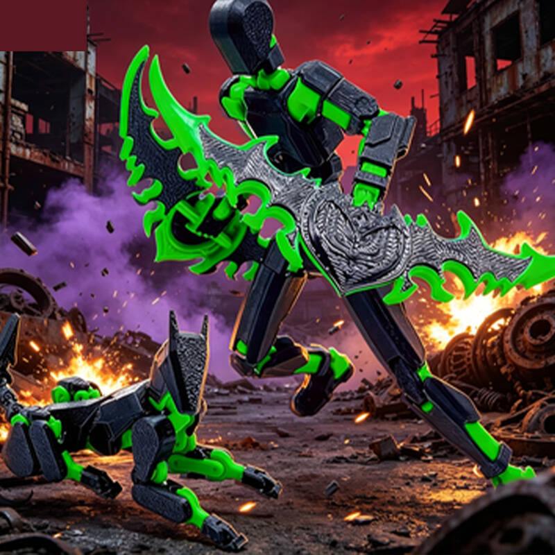 Assembly Completed T13 3D Action Figure Set Dummy Robo Titan 13 Action Figures 3D Printed Multi-Jointed Toy