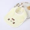 Six-layer U-Shaped Cotton Baby Bib with Cartoon Animal Design - Absorbent Gauze for Newborns.