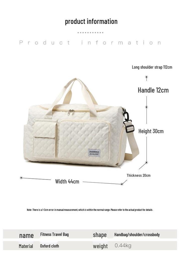 Waterproof Travel Bag with Shoe Compartment - Ideal for Business, Commuting, Yoga, and Sports