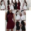 Elegant Sexy Shiny Women's Bodycon Dress With Diamond O Neck For Evening Embroidery