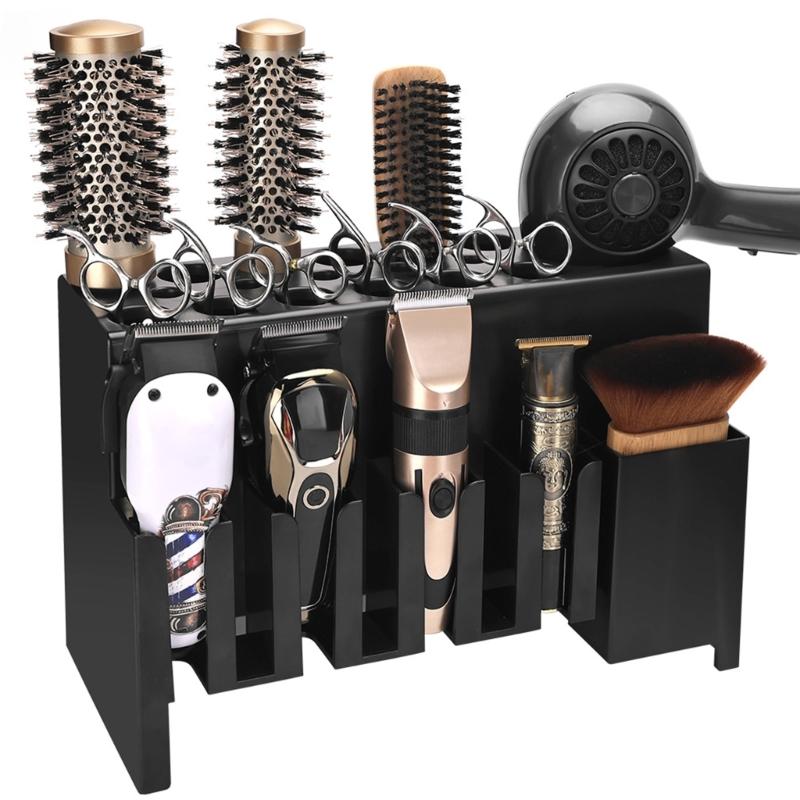 Hair Scissors Storage Rack Hairdresser Tool Holder Anti Slip Design Multi Slot Scissors Box Organizer