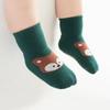 6 Pairs Kids Non-Slip Socks Cute Cartoon Fox And Bear Pattern Childrens Boys Girls Floor Socks Comfortable for Toddler Sock Gift