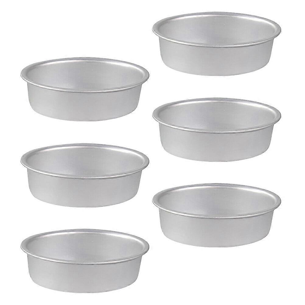 2pcs Oval Cake Mold Utensils: 6pcs Dessert Mold Pans Pie Bakeware Muffin Cupcake Cheese Cake Cookie Mold Tool