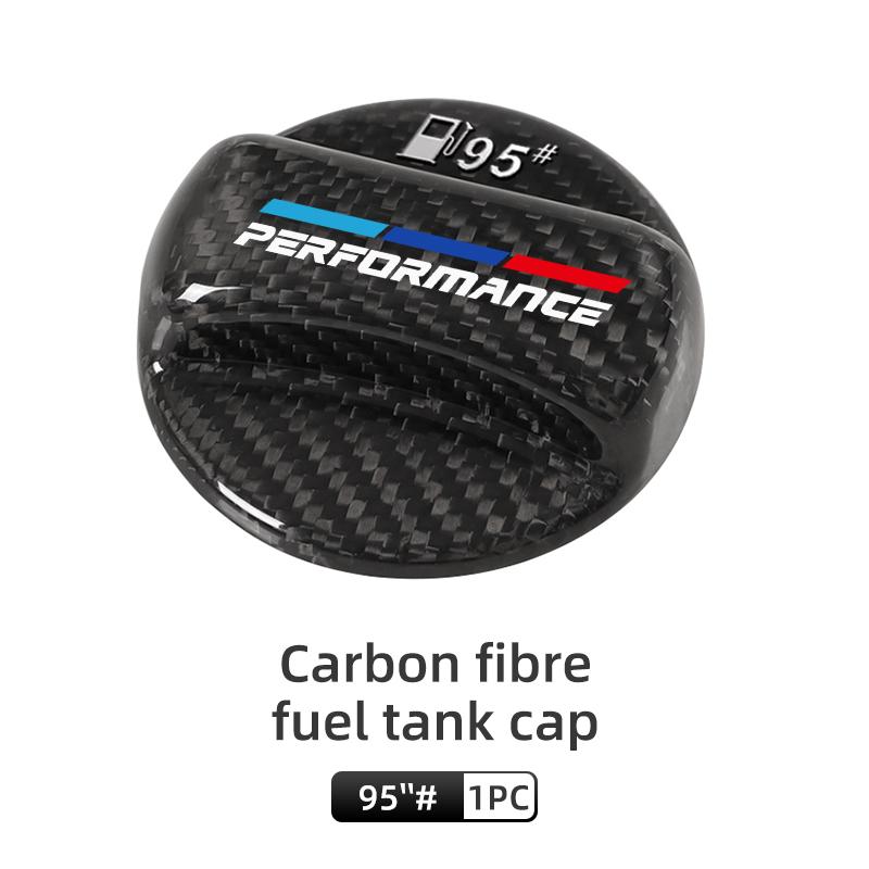 BAGF7 2026 Car Sticker Car LOGO Carbon Fiber Tank Cover Fuel Tank Air Cap Trim #98 #95 For BMW E46 E90 E60 F10 E39 F30 E36 F20 E87 E90