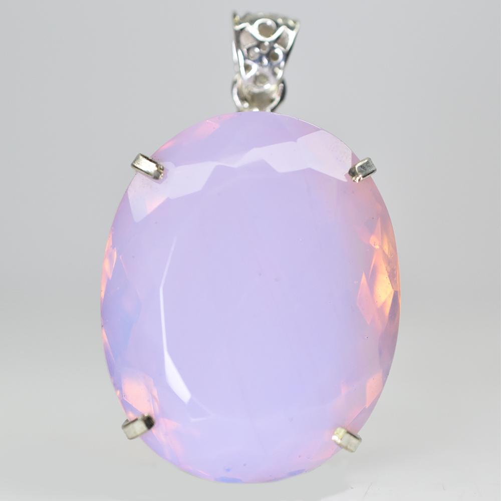 925 Sterling Silver CERTIFIED 147.45 Ct Australian Opal Oval Cut Pendant Gems MY-PD-130-NS