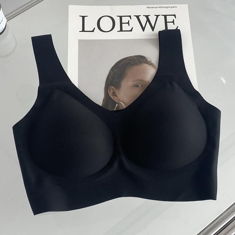 Women's All-in-one Fixed Cup Thin Underwear Traceless Comfortable Sport No Underwire Beauty Vest Style Bra