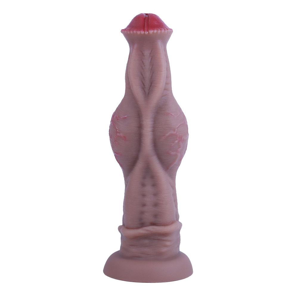 Large Egg-Free Silicone Mustang Anal Plug - Soft, Super-Sized Masturbator for Men and Women.