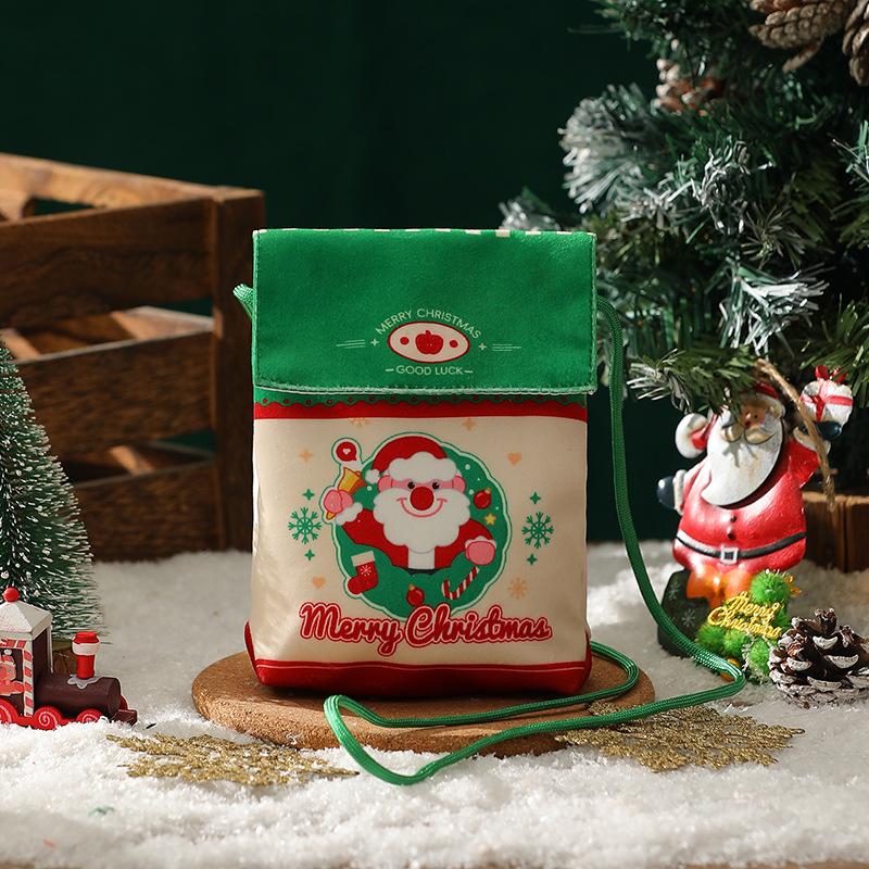 Christmas Candy Bag Pleated Velvet Gift Bag Drawstring Storage Pouch Xmas Wrapping Bags Christmas Party Decoration Kids Favors