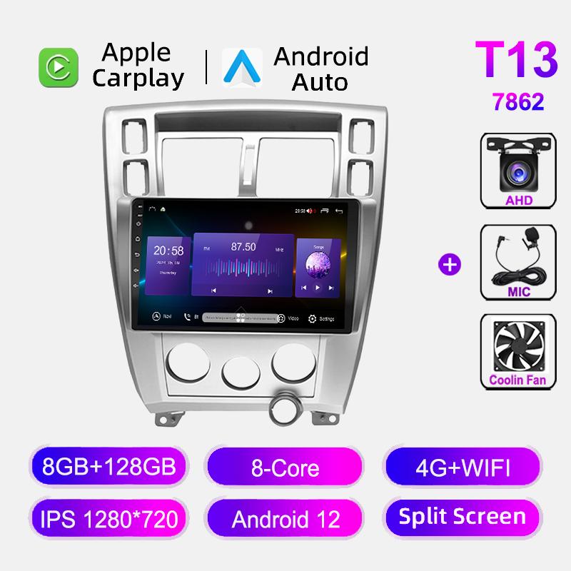 10 Inch For Hyundai Tucson 2006-2013 Car Radio Navigation GPS Stereo Auto 4G+Wifi Multimedia Video Player CarPlay Head Unit FM