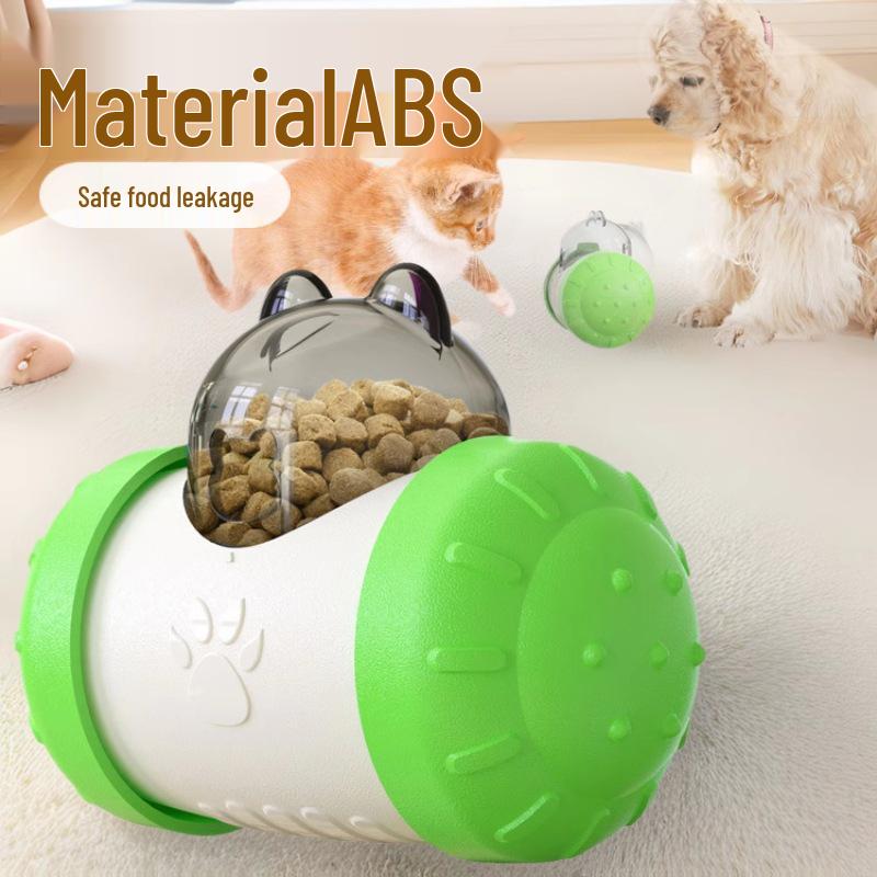 Pet Wobbling Bite-Resistant Food Ball Toy for Dogs and Cats