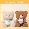Plush Cake Bear Toy Gift For Girls Kids Sleep Pillow Cute Animal Doll For Birthday