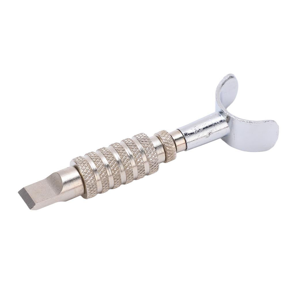 Leather Knife High Carbon Steel Sturdy 7mm Flat Knife Head Wide Application Leathercraft Carving Knife