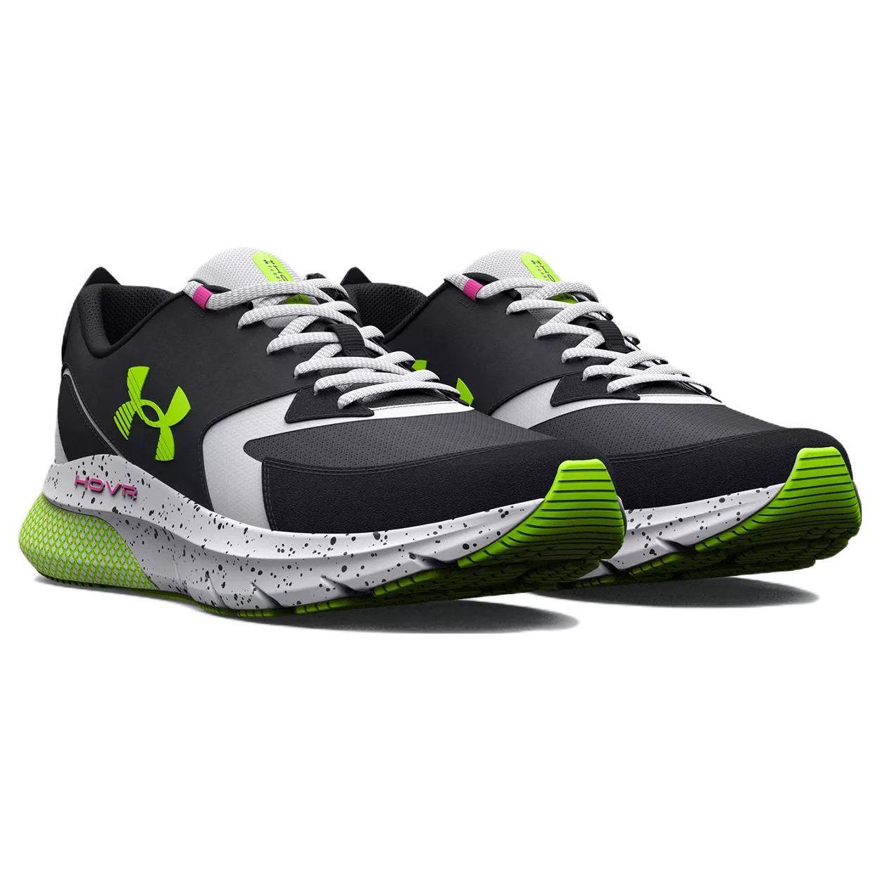 Мужские кроссовки Under Armour HOVR Turbulence Black Lime Surge Green White 3026137-003 — фото 3