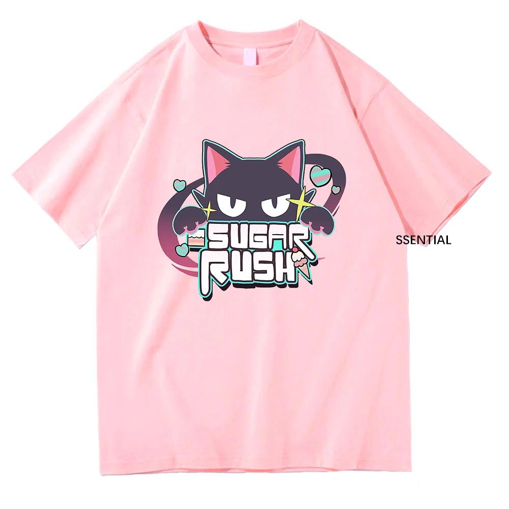 Blue Anime Archive T-shirt Sugar Rush Fun Women's Clothing Unisex Street Clothing Manga Role Playing Dress Pattern T-shirt