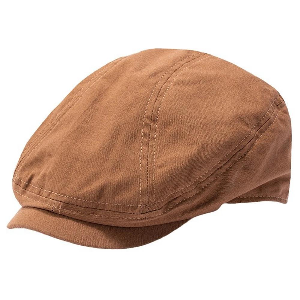 Casquette gavroche grande taille XL 64 cm pour homme Casquette plate vintage Gatsby en coton pour papa Casquette octogonale mode femme Casquette de chauffeur de taxi