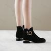 Autumn Women Ankle Boots 2026 Fashion Round Toe Ladies Short Boot Low Heel Platform Casual Shoes Fashion Women's Botas Mujer