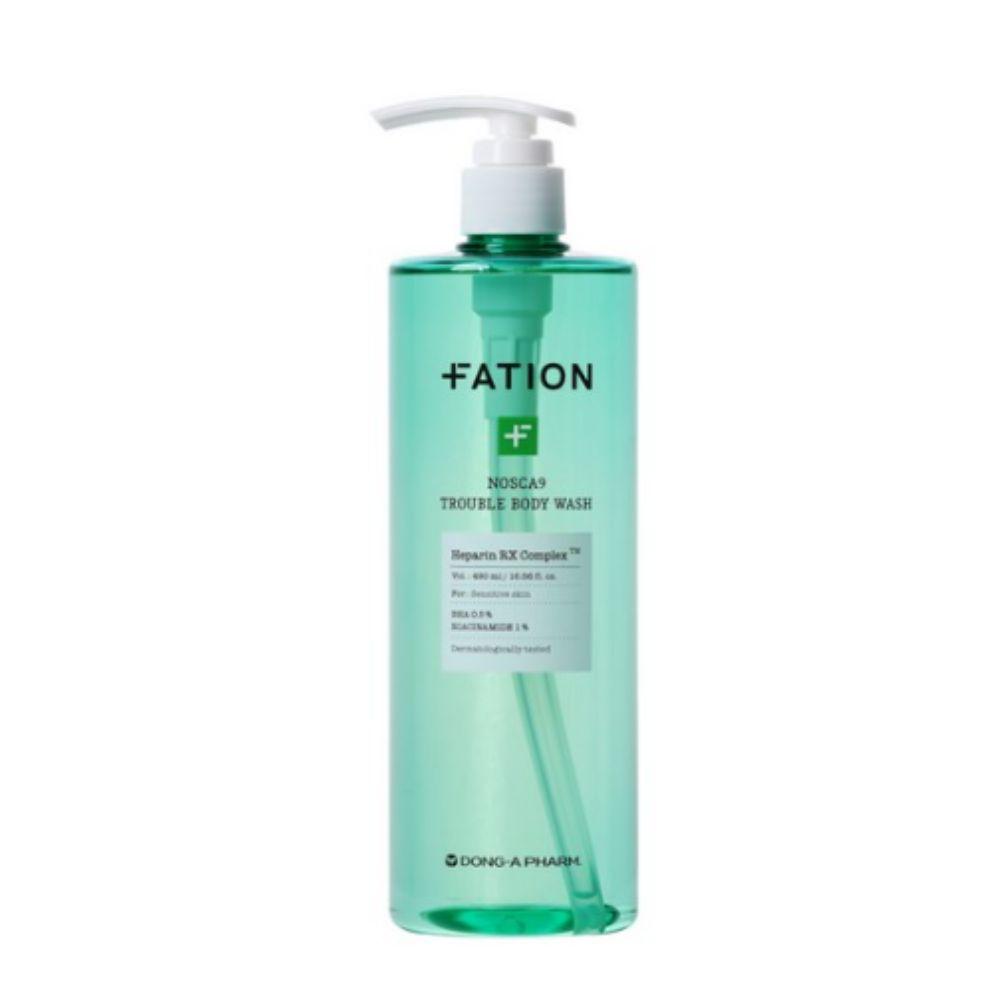 FATION Nosca9 Trouble Body Wash Mugwort 490ml [Calming] Body Cleanser for [Sensitive Skin]