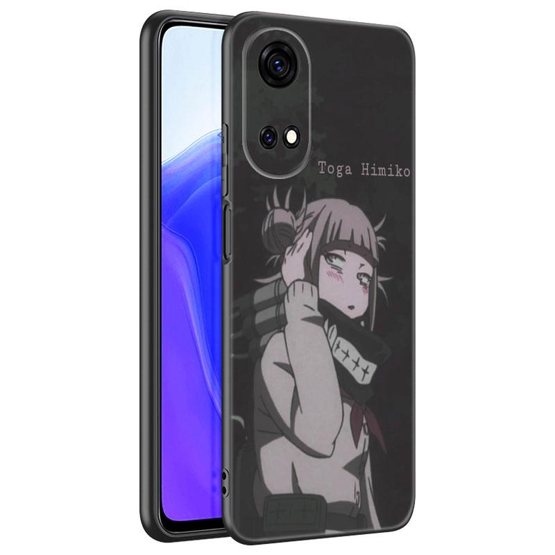 Coque de téléphone noire Anime Himiko Toga pour Huawei Honor 70 90 Lite X40 GT X50 i X5 + X6A X6S X7A X8A X8B X6 X7 X8 X9 4G X9A X9B 5G