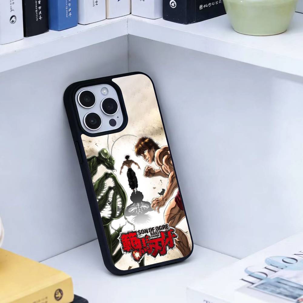 Anime Baki H-Hanmas Phone Case For iPhone 14,16,15,13,17,12,Plus,Pro,Max Magnetic For Magsafe Frosted Cover