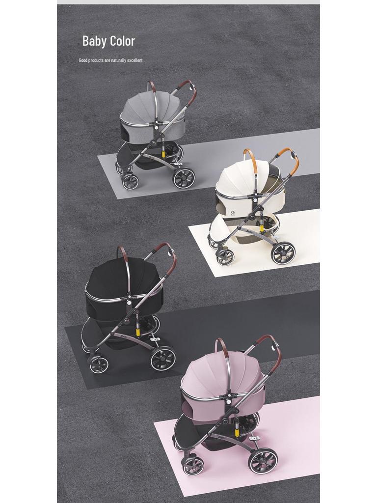 BelloLD11 Luxury High-View Pet Stroller: Detachable, Foldable Aluminum Alloy for Cats and Dogs