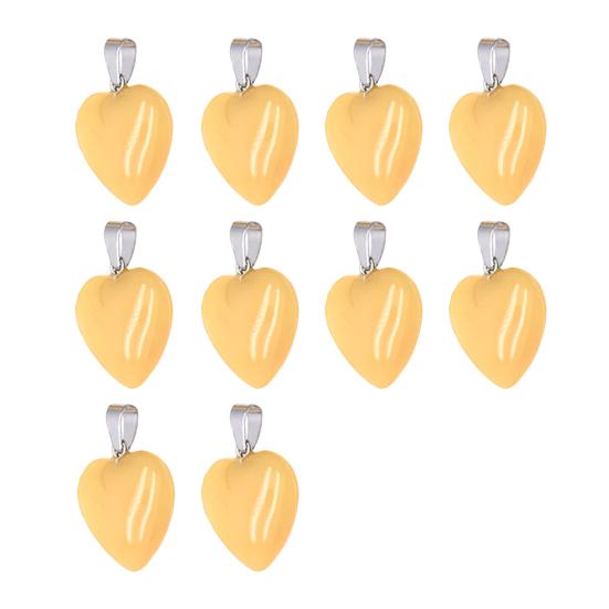 Heart Shape Pendant Necklace Charm 20mm Love Heart Shaped Pendant Jewelry Accessory for DIY Crafts Necklaces Bracelets Key Chains