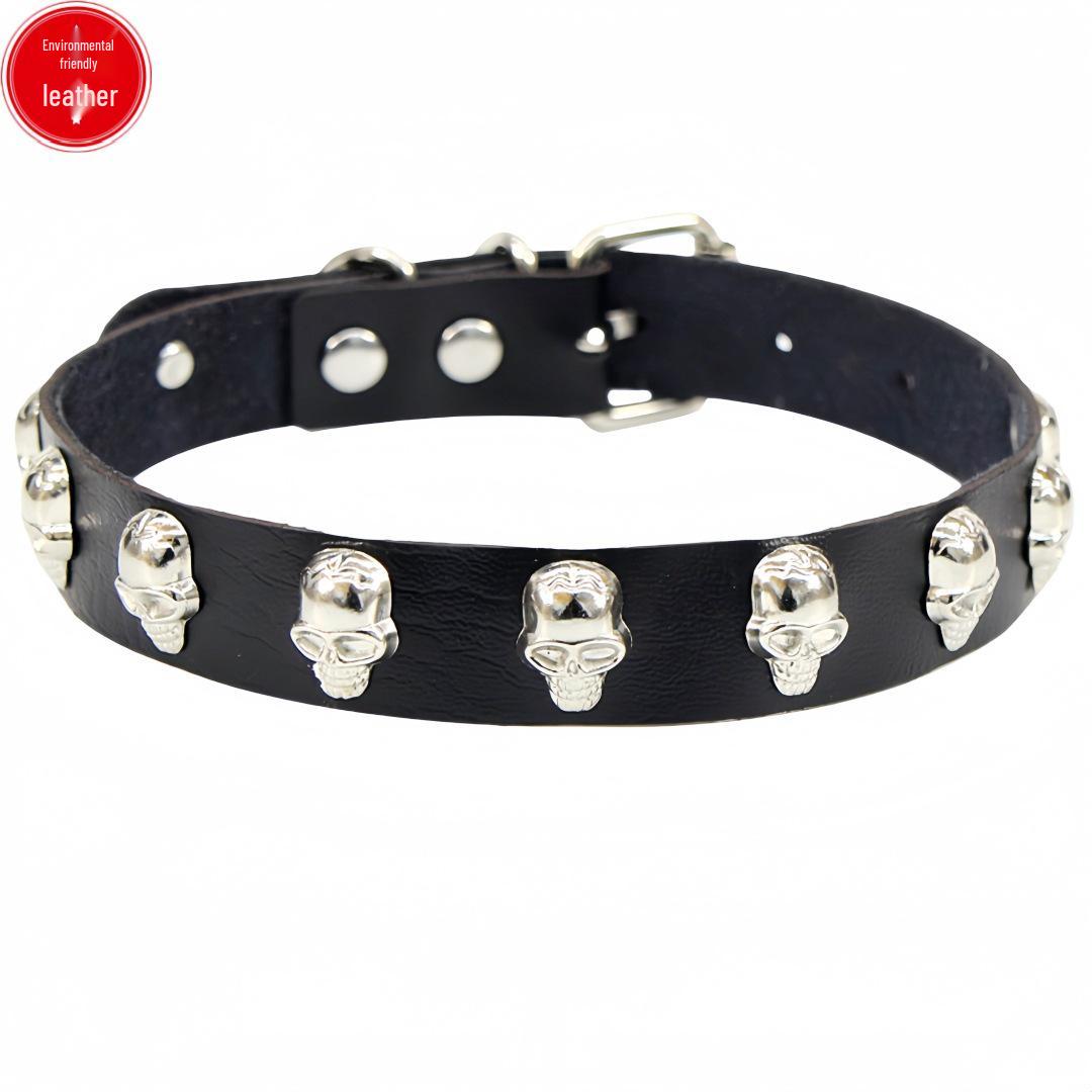

Harajuku Punk Skull Cosplay Necklace and Collar Strap чорний