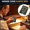Morse Code Quick Check Card Ready-to-Use Educational Trainer with Interactive Feedback Buttons Visible Alphabet Chart Home Morse Code Learning Aid