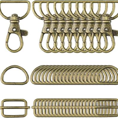 Swivels Snap Hook, Metal Drings, Triglide Slide Buckles for DIY Handbag Purse