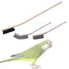 Practical Bird Cage Cleaner Set for Birdcages Cleaning Long Handle Clean Brushes 3PCS StainlessSteel Small Pet Cleaner