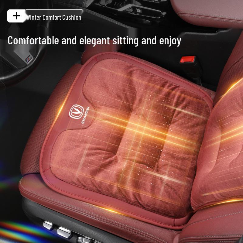 Compatible with Changan Cs55/cs75plus/t/k Winter Flannel Thickened Seat Cushion
