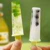 Eisform 8 Fächer Lebensmittelqualität Leicht zu lösen DIY Sommer Gefrierschrank Eis am Stiel Form Eisstiel Behälter Küchenzubehör