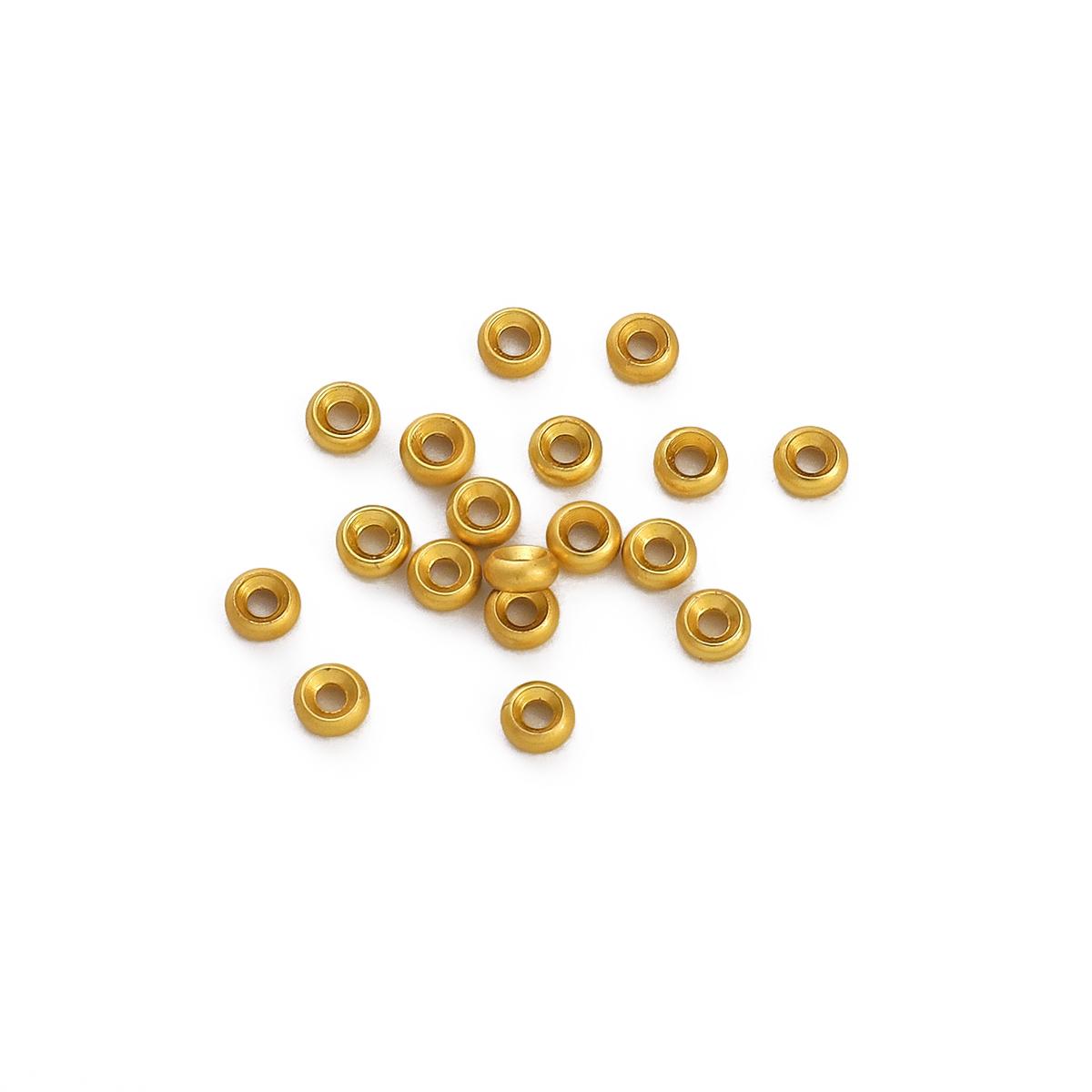 

5 шт. Медные песочно-золотые шестигранные бусины-разделители для изготовления ювелирных изделий своими руками, браслетов, серег, ожерелий 4mm 5pcs