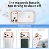 Magnetyczne etui z metalową ramką na iPhone 13 14 15 16 17 Pro Max Przezroczysty Kolorowy Odporny na wstrząsy Pokrowiec z Ochroną przed Upadkiem Odporny na Odciski Palców Bezprzewodowe Ładowanie