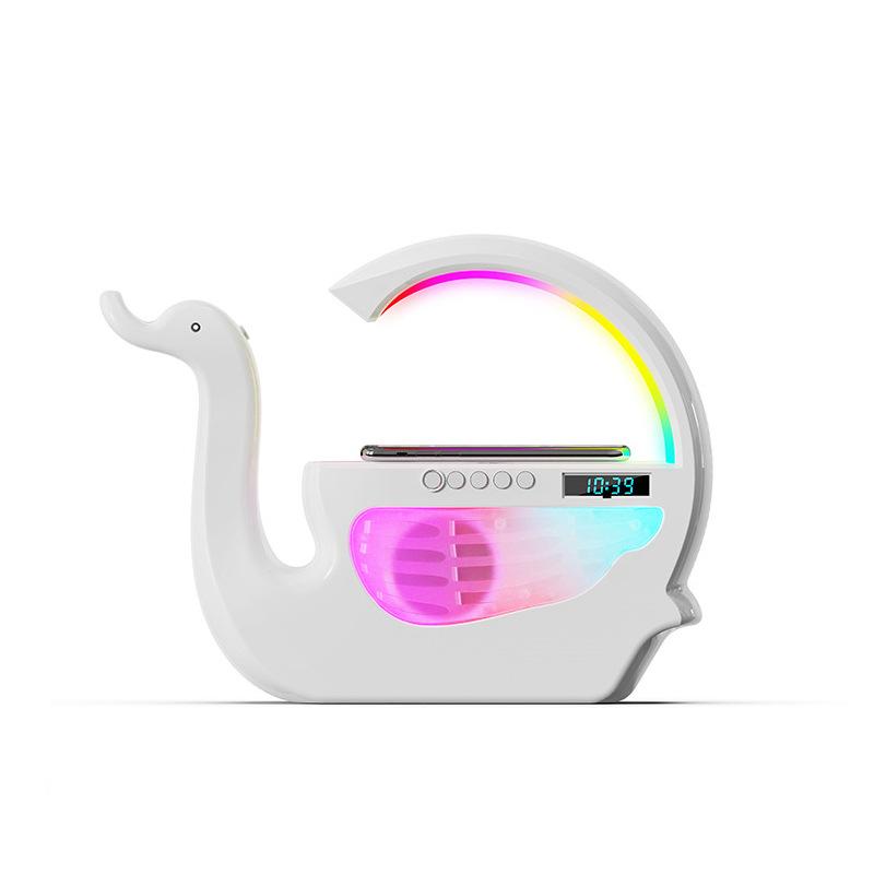 1Pc New Creative Little Dolphin Anti-gravity Humidifier, Desktop Bluetooth Audio, Colorful LED Lights, Ultrasonic Humidifier
