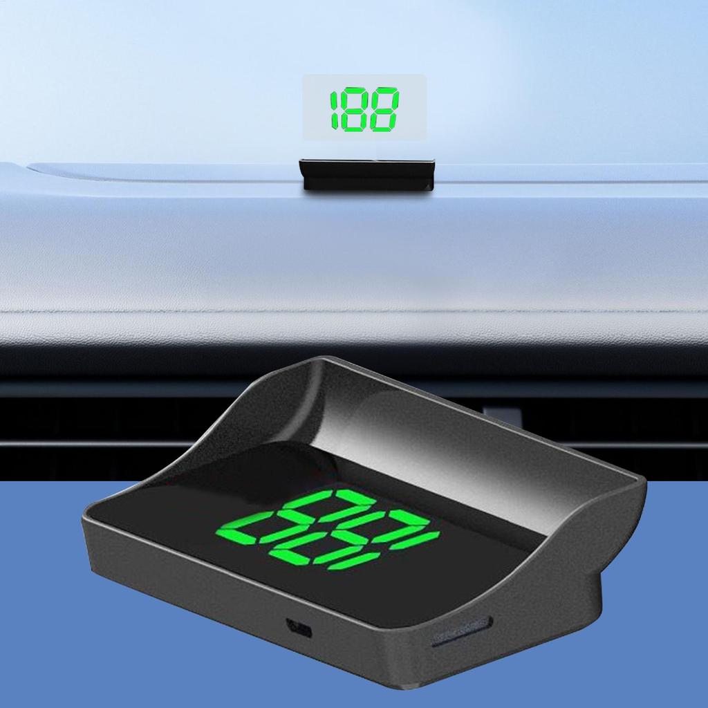 Car Speedometer Display HUD Windshield Projector Digital Auto Speed Monitor For Sedans SUVs Trucks Buses RVs Scooters Bicycles