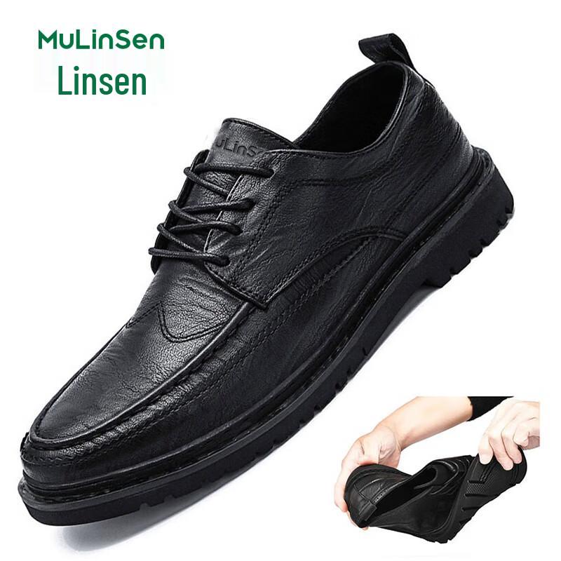 MULINSEN Men s M20218 Business Casual Derby Shoes 42